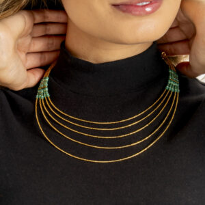 Collar canuto de vidrio