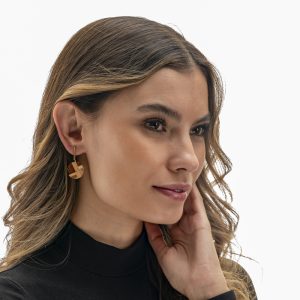 Round Wooden Earrings
