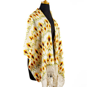 Fine Cotton Orchid Shawl