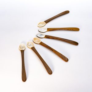 Set of 6 Mother-of-Pearl Serving Spoons
