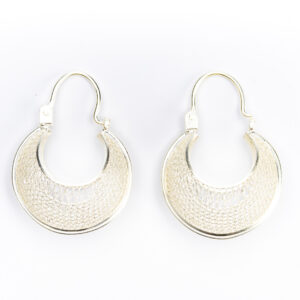 Silver Basket Earrings