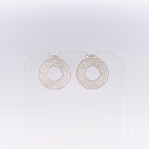 Silver Donut Earrings